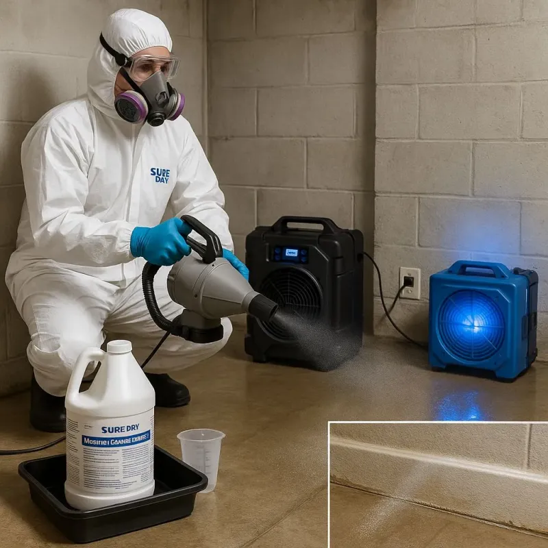 Sanitization and Odor Removal process in Woodcrest, CA